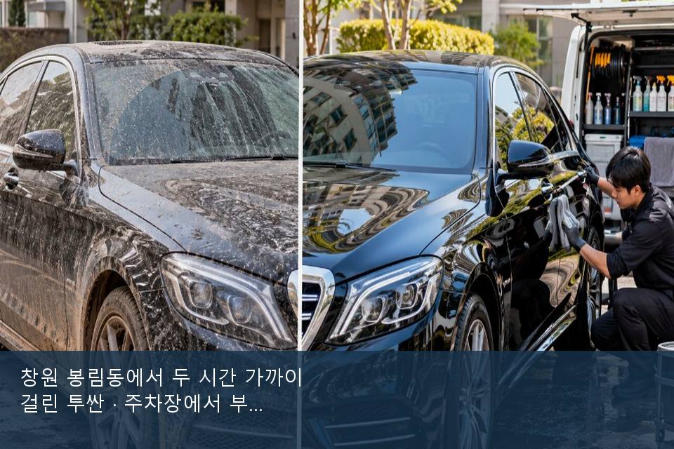 창원 봉림동에서 두 시간 가까이 걸린 투싼 · 주차장에서 부른 날