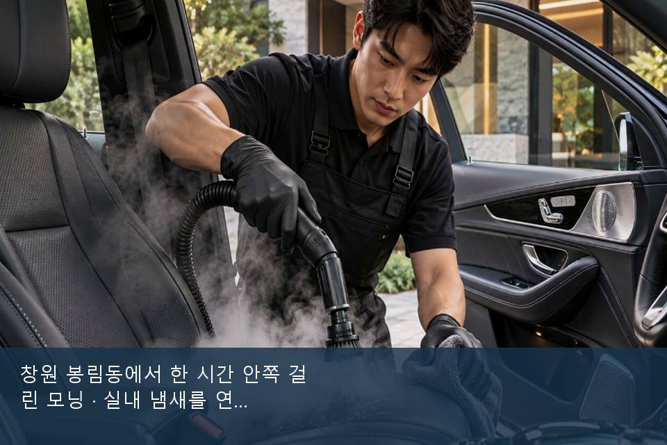 창원 봉림동에서 한 시간 안쪽 걸린 모닝 · 실내 냄새를 연 기록