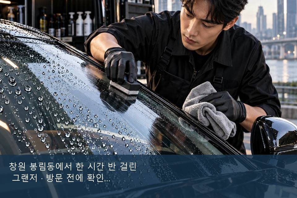 창원 봉림동에서 한 시간 반 걸린 그랜저 · 방문 전에 확인한 것